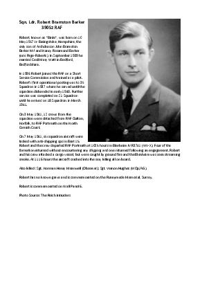 A preview of a PDF biography for Barker, Robert Bramston